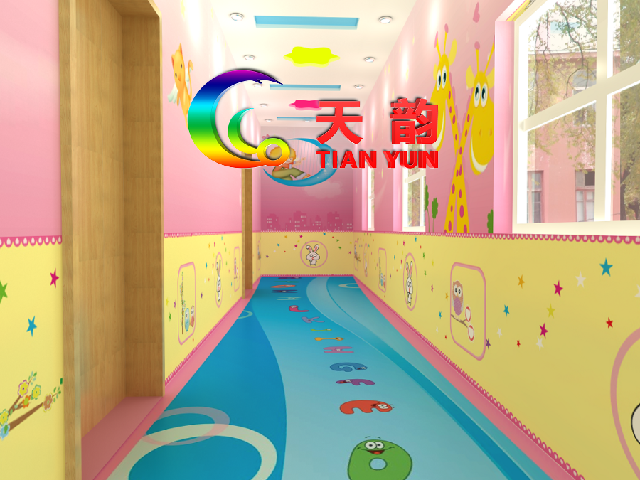 【沈阳天韵】幼儿园塑胶地板、沈阳幼儿园专用地板、幼儿园地胶