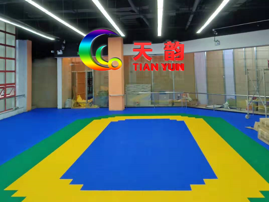 【天韵】悬浮式塑胶地板、拼装地板、篮球场拼装地板、沈阳拼装地板